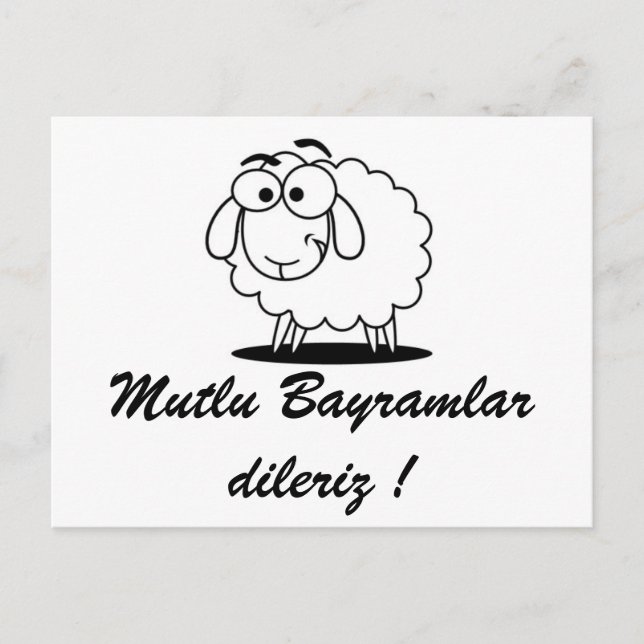 Carte Postale Kurban Bayrami / Grußkarte zum Opferfest (Devant)