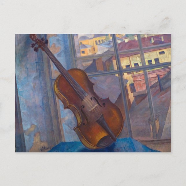 Carte Postale Kuzma Petrov-Vodkin - Un Violon (Devant)