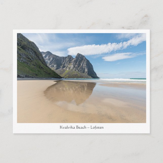 Carte Postale Kvalvika Beach Lofoten (Devant)