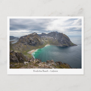 Carte Postale Kvalvika Beach Lofoten
