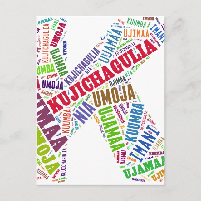 CARTE POSTALE KWANZAA (Devant)