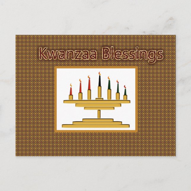 Carte postale Kwanzaa Blessings (Devant)