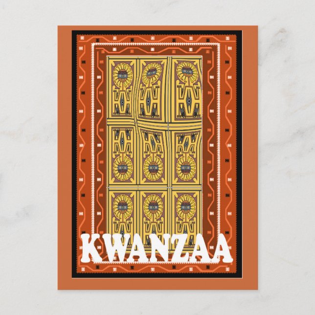 Carte Postale Kwanzaa - Carvages en pierre (Devant)