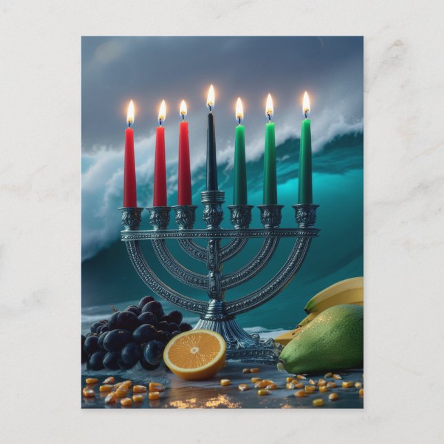 Carte Postale KWANZAA - KINARA et MAZAO -  (Devant)
