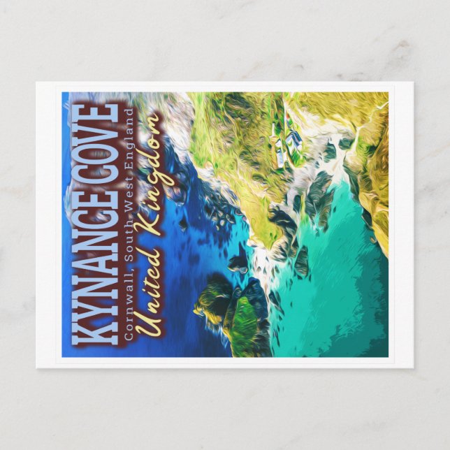 CARTE POSTALE KYNANCE COVE - CORNWALL ANGLETERRE UK (Devant)
