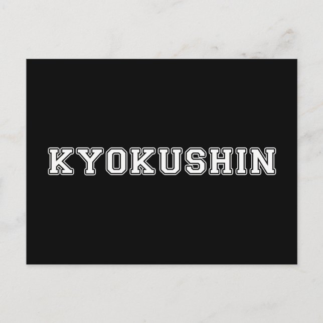 Carte Postale Kyokushin Karate (Devant)