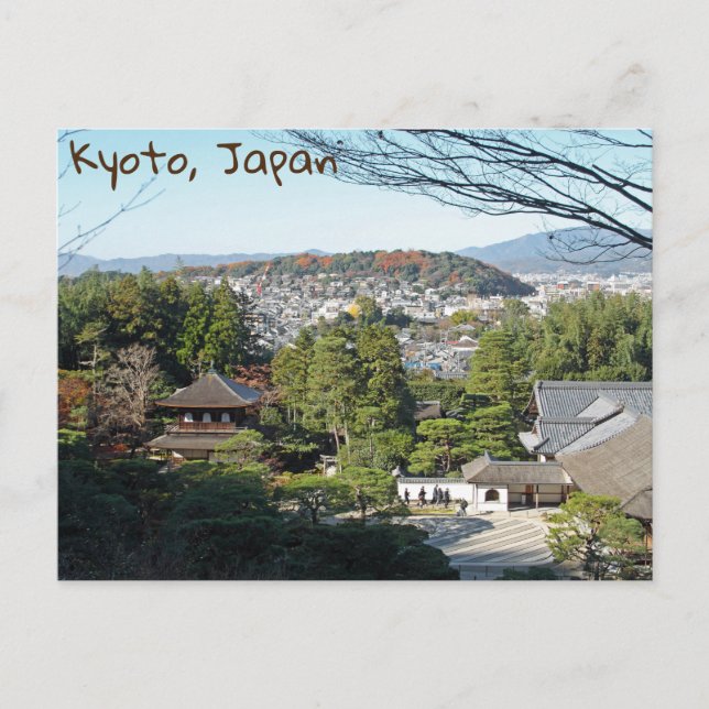 Carte Postale Kyoto & Ginkaku-ji temple, Japon (Devant)