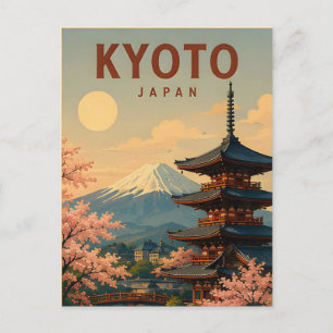 Carte Postale Kyoto Japon Anciens Temples Voyage Traditionnel ⛩️