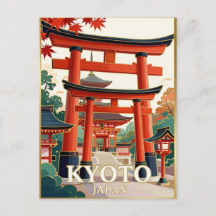 Carte Postale Kyoto Japon Fushimi Inari Voyage ⛩️