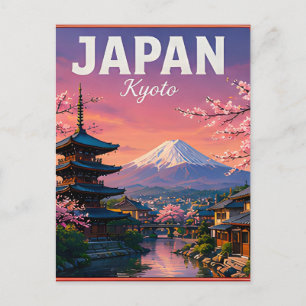 Carte Postale 🌸 Kyoto Japon Saison des Cerisiers en Fleur 🌸