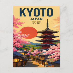 Carte Postale Kyoto Japon Temples, Jardins & Capitale Ancienne