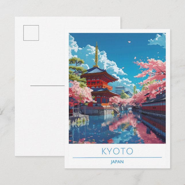 Carte Postale Kyoto Japon Vintage voyage (Devant / Derrière)