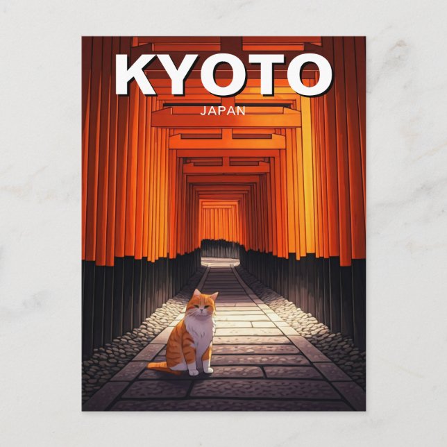 Carte Postale Kyoto Japon Voyage Fushimi Inari Taisha (Devant)