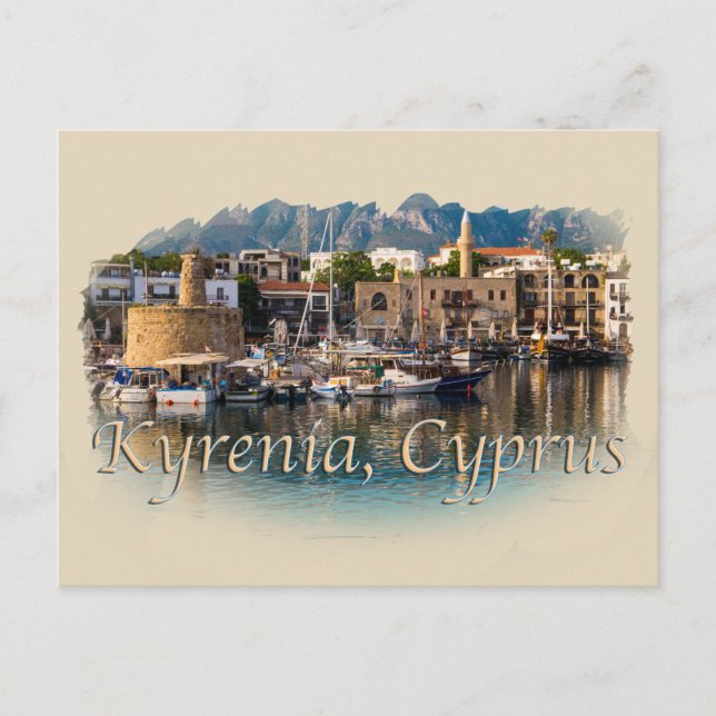 Carte Postale Kyrenia, Chypre : Port (Devant)