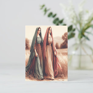 Carte Postale L’amour et la fidélité de Ruth à travers le voyage