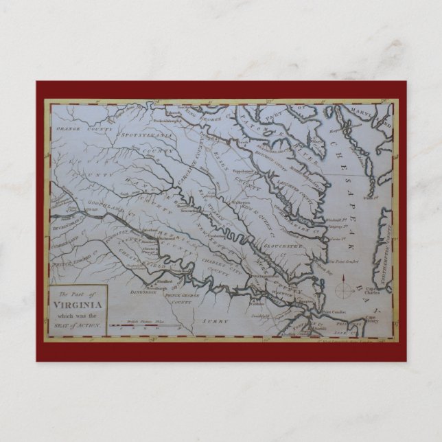 Carte Postale La baie de Chesapeake (Devant)