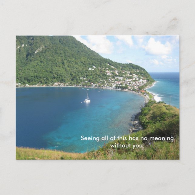 Carte Postale La baie de Dominique (Devant)