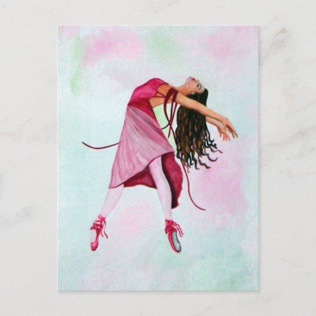 Carte Postale La Ballerina rose (Devant)