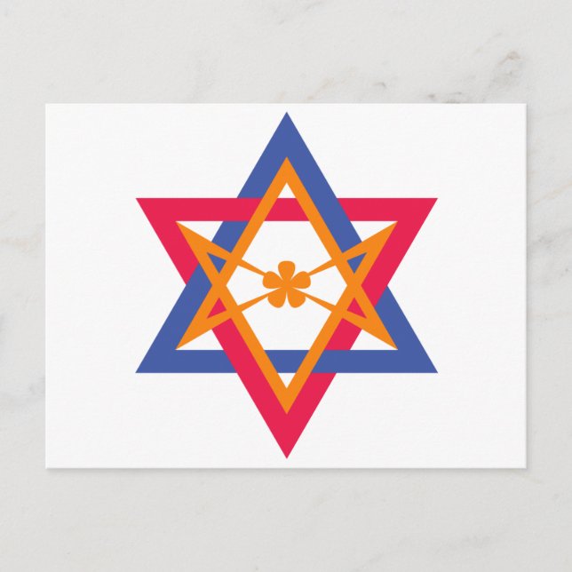 Carte Postale La Bannière Démocratique De L'Est (Devant)