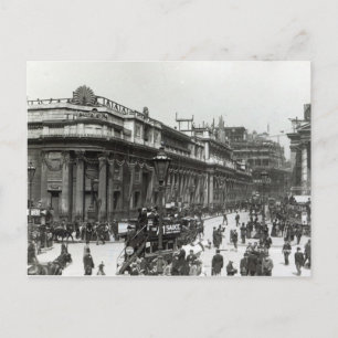 Carte Postale La Banque d'Angleterre décorée pour la reine