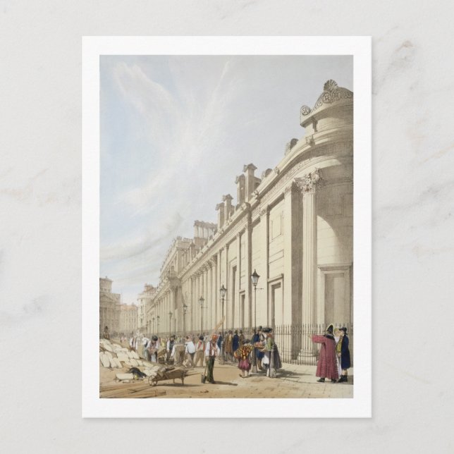 Carte Postale La Banque d'Angleterre vers le Mansion Ho (Devant)