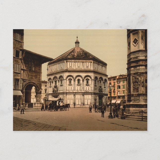 Carte Postale La Baptistère, Florence, Toscane, Italie (Devant)