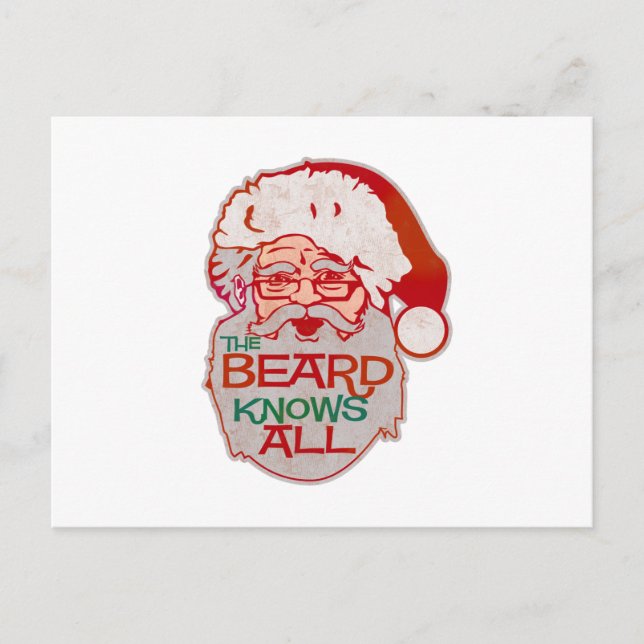 Carte Postale la barbe connaît tout (Devant)