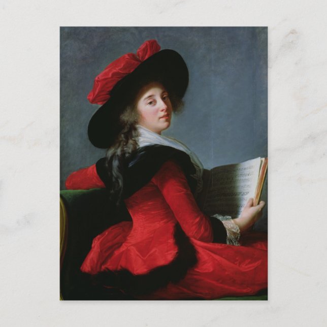 Carte Postale La Baronne de Crussol, 1785 (Devant)