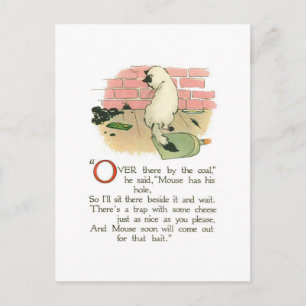 Carte Postale "Là-bas par le charbon," dit-il