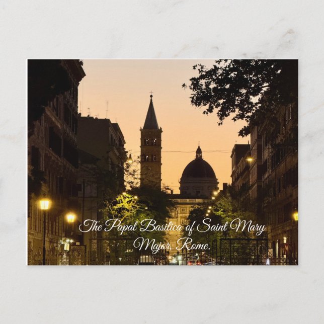 Carte Postale La basilique papale de Sainte-Marie-Majeure, Rome, (Devant)
