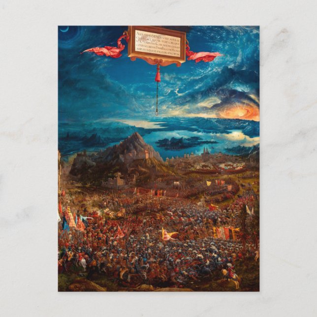 Carte Postale La bataille d'Alexandre à Issus (1529) (Devant)