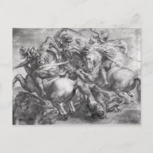 Carte Postale La bataille d'Anghiari après Léonard de Vinci