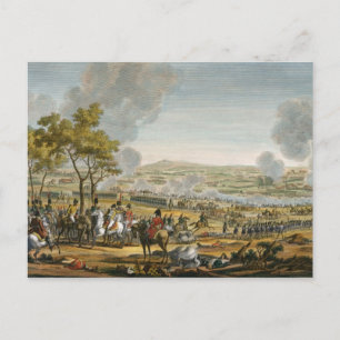 Carte Postale La bataille de Wagram, 7 juillet 1809, gravé par L