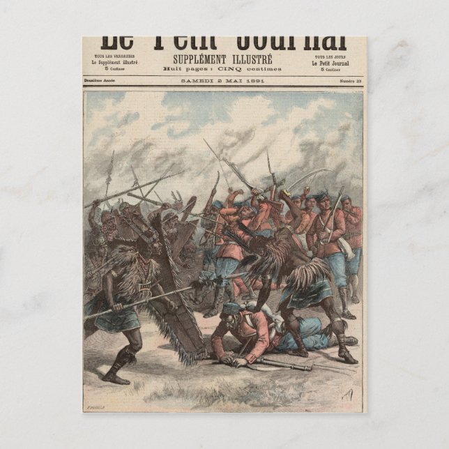 Carte Postale La bataille du Manipur (Devant)