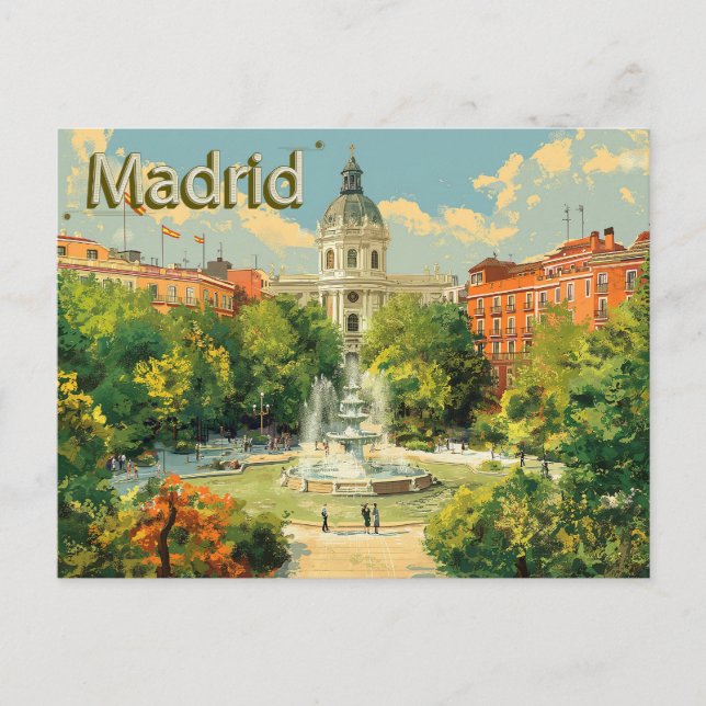 Carte Postale La beauté de Madrid (Devant)