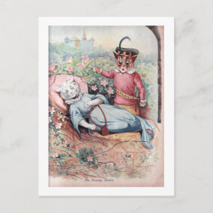 Carte Postale La beauté du sommeil, Louis Wain