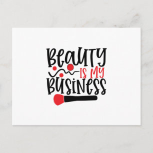 Carte Postale La beauté est mon affaire - Maquillage cool