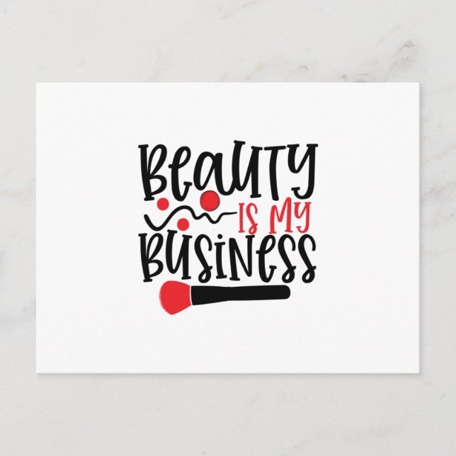 Carte Postale La beauté est mon affaire - Maquillage cool (Devant)