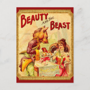 Carte Postale La beauté et la bête