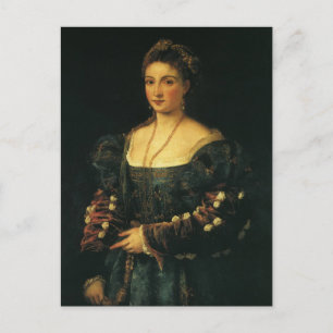 Carte Postale La Bella, Duchesse d'Urbino par Titien