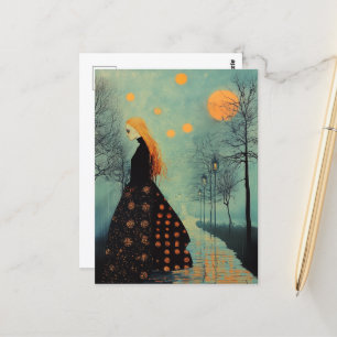 Carte Postale La Belle Dame Aux Cheveux Rouges Beaucoup De Lunes