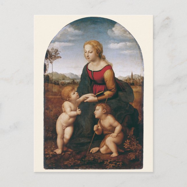 Carte Postale La Belle Jardinière par Rapahel (Devant)