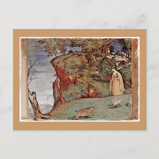 Carte Postale La Bénédiction de Saint Brigid de Kildare (Devant)