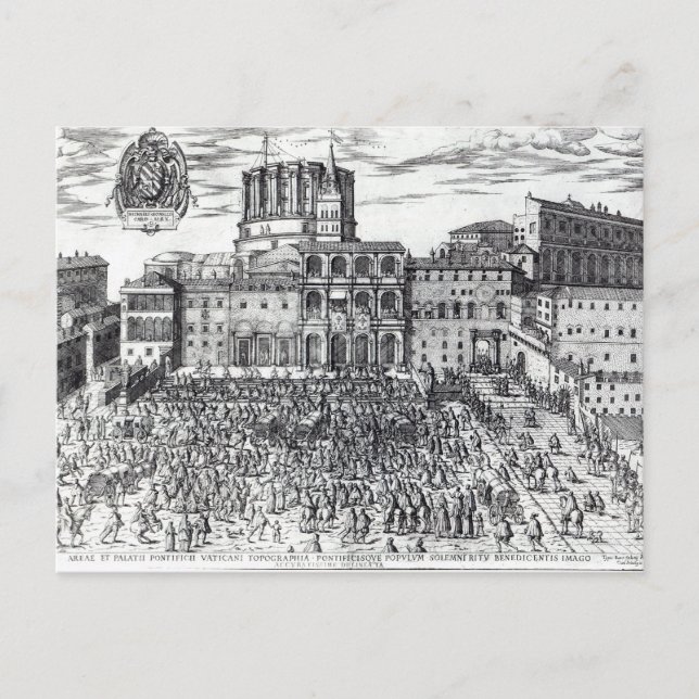 Carte Postale La bénédiction du pape Pie V (Devant)