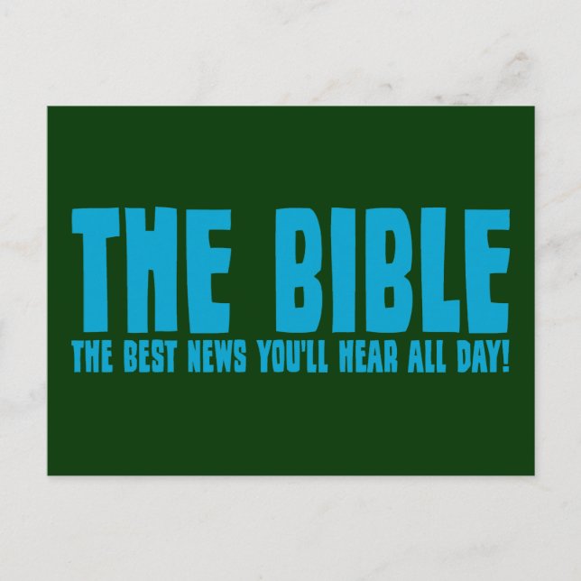 Carte Postale La Bible : la meilleure nouvelle que vous entendre (Devant)