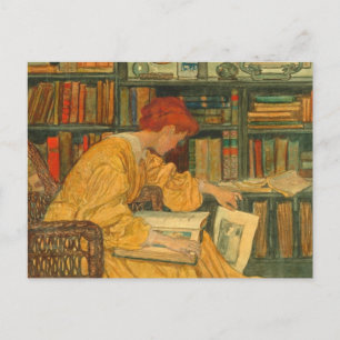 Carte Postale La Bibliothèque Par Elizabeth Shippen