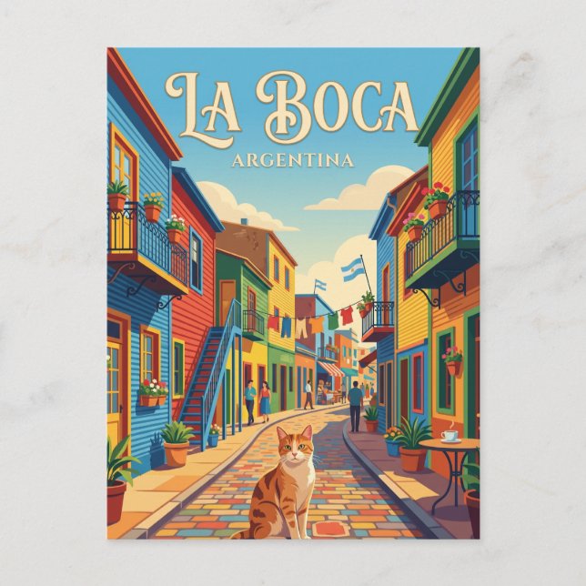 Carte Postale La Boca, Buenos Aires Argentine (Devant)