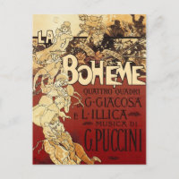 La Bohème - affiche vintage 1896