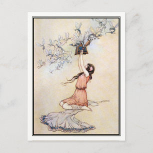 Carte Postale La boîte de Pandore par Warwick Goble