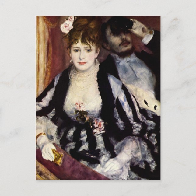 Carte Postale La boîte de théâtre de Renoir Impressionniste Pein (Devant)